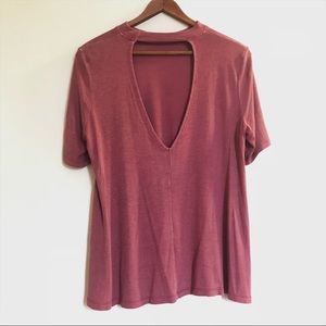 American Eagle Open Back T Shirt